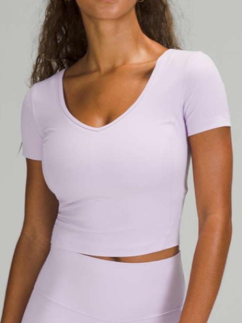 Lululemon Align T-Shirt Crop - Lavender Dew